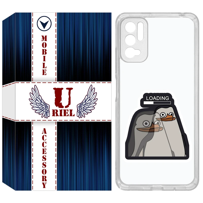کاور یوریل مدل Clear کد 84 طرح Loading مناسب برای گوشی موبایل شیائومی Redmi Note 10 5G / Note 11SE / Poco M3 Pro