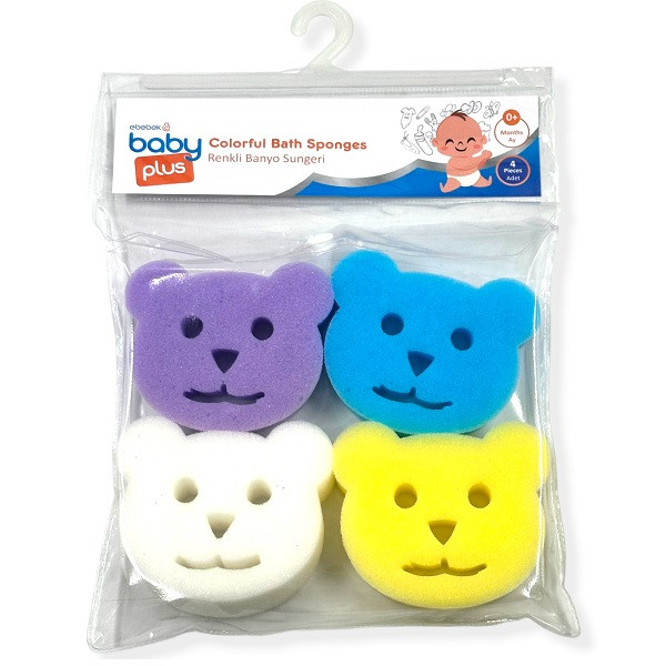 لیف حمام کودک مدل خرس بسته 4 عددی