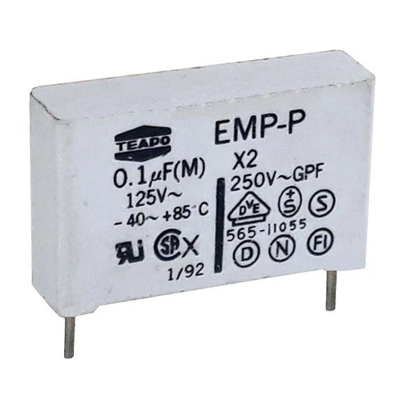 خازن تیاپو 0.1 میکروفاراد AC مدل MKT-X2 کد 12