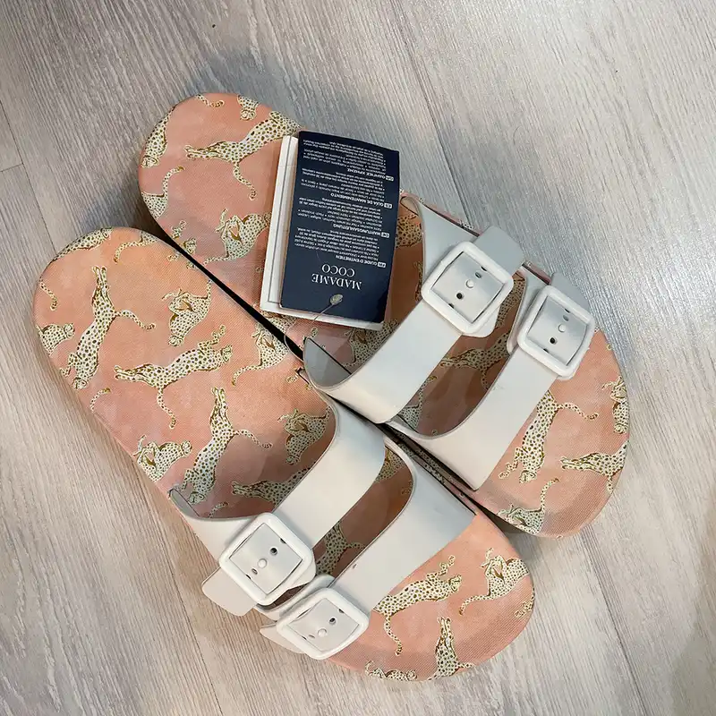 دمپایی زنانه مادام کوکو مدل Leopard