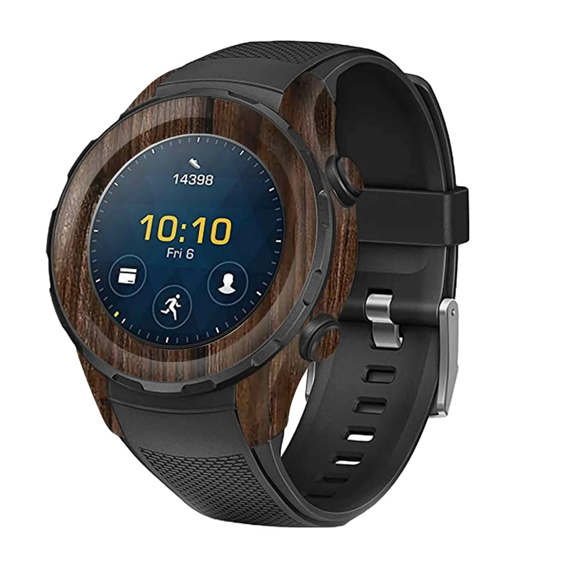 برچسب ماهوت طرح Dark-Walnut-Wood مناسب برای ساعت هوشمند هوآوی Watch 2