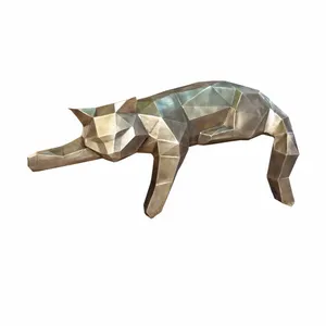 مجسمه مدل گربه گرافیکی خوابیده کد 141323