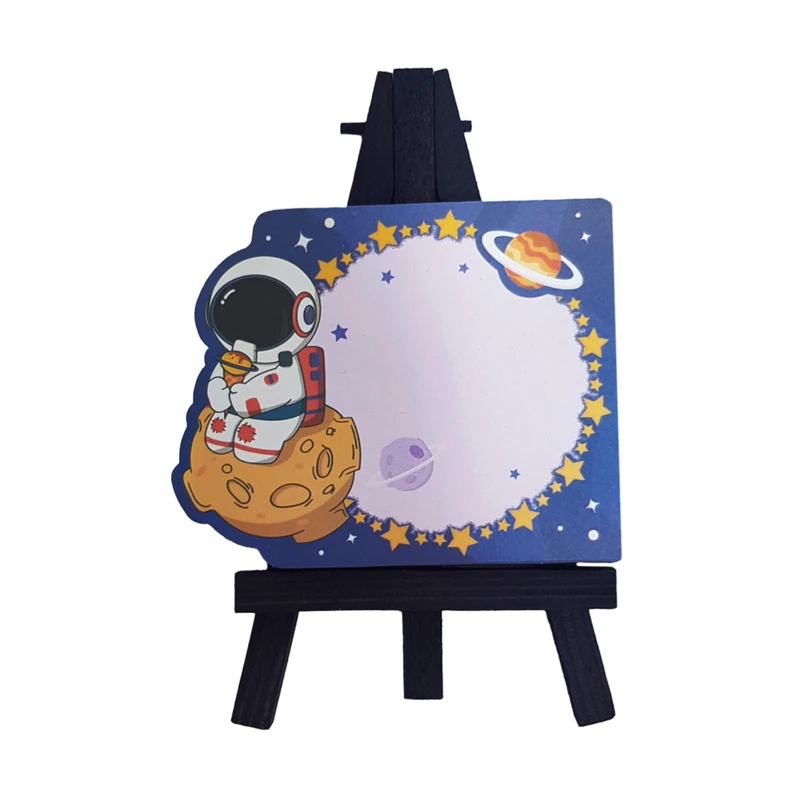 کاغذ یادداشت سویل مدل نوت بوم چوبی طرح فضانورد