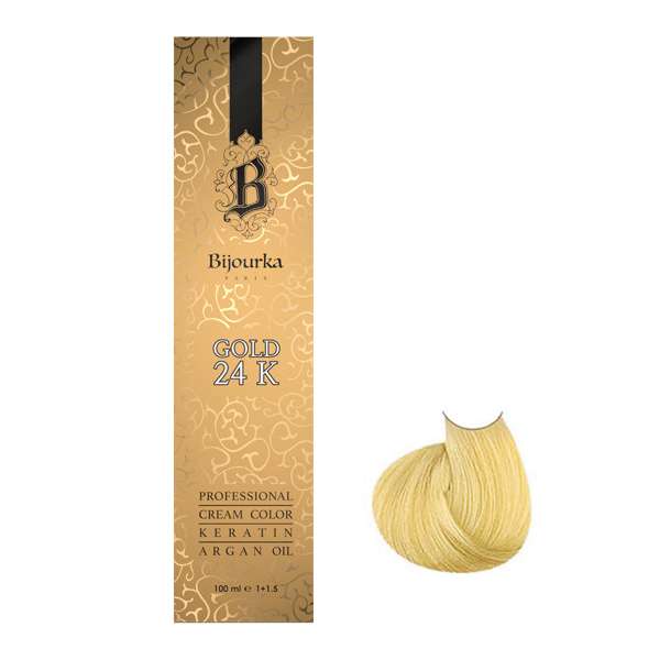 رنگ مو بیجورکا شماره 10/5 حجم 100 میلی لیتر رنگ بلوند طلایی خیلی خیلی روشن