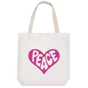 ساک خرید پارچه ای خندالو طرح قلب آرامش مدل توت بگ کد 6629