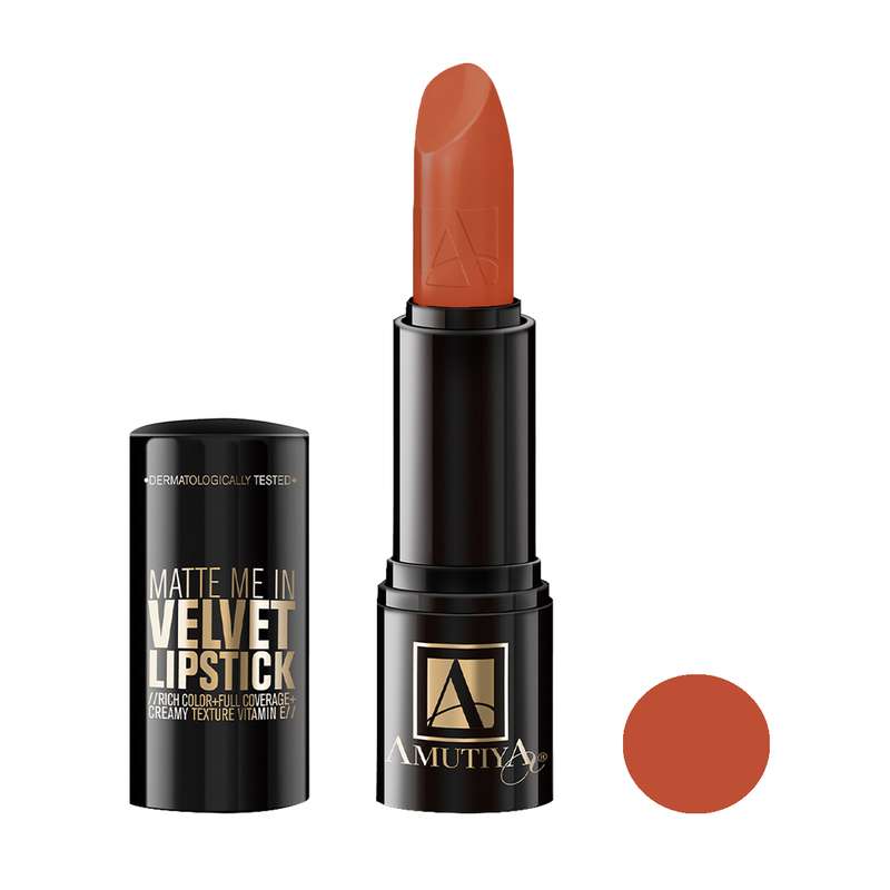 رژ لب جامد آموتیا مدل Velvet شماره 105 رژ لب جامد آموتیا مدل Velvet شماره 105