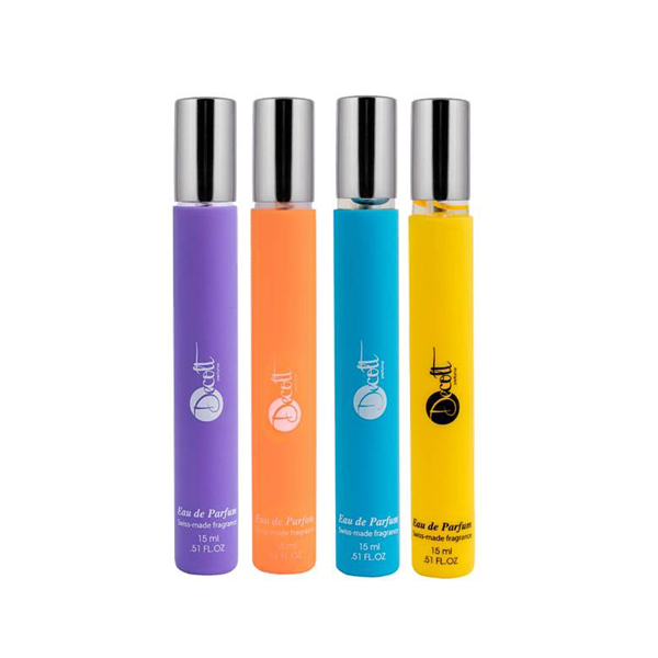 عطر جیبی دکلت مدل 261 حجم 15 میلی لیتر مجموعه 4 عددی