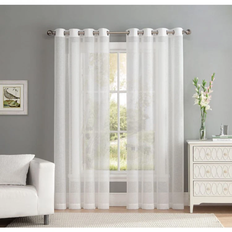 پرده فوروارد مدل FCLT0012 حریر نازلی مجموعه دو عددی سایز 280 × 150 سانتی متر