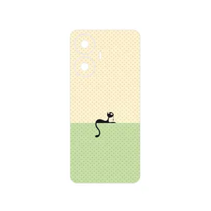 MAHOOT Minimal Internet Cat Icon Cover Sticker for Realme C55