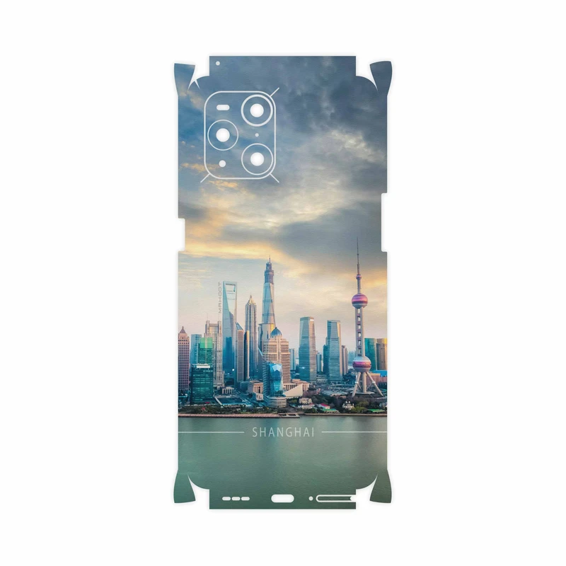 برچسب پوششی ماهوت مدل Shanghai-City-FullSkin مناسب برای گوشی موبایل اپو Find X3 Pro