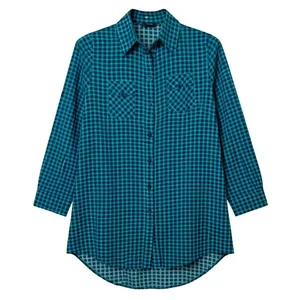 مانتو شومیزی زنانه مدل چهار خانه نخ کد 0057