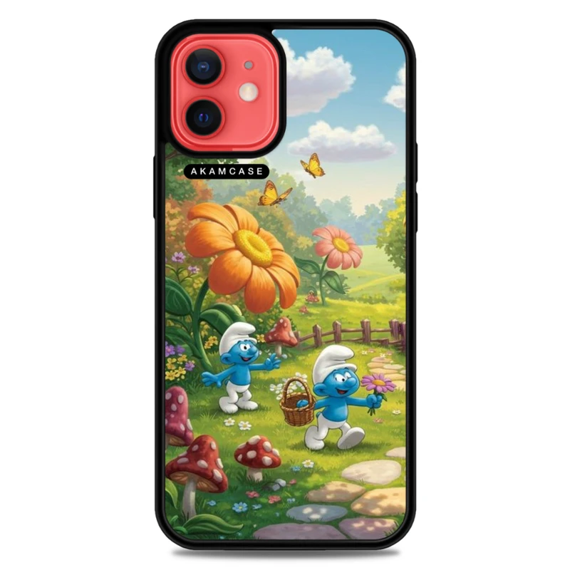 کاور آکام مدل AMC-WA12-SMURFS-9 مناسب برای گوشی موبایل اپل iPhone 12
