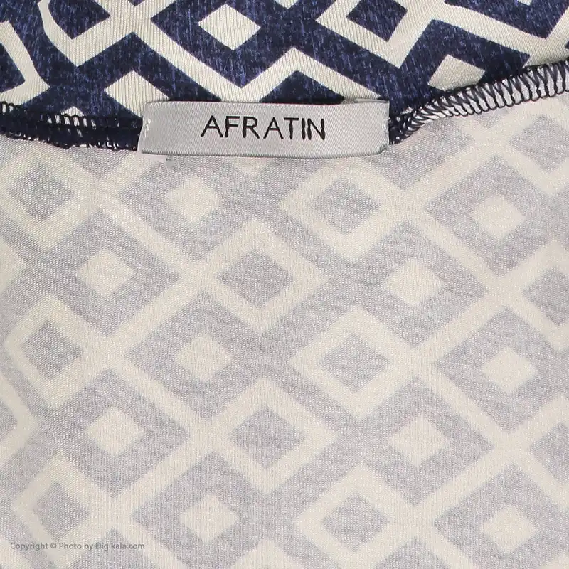 پیراهن زنانه افراتین مدل گل افشان کد 9558 رنگ سرمه ای