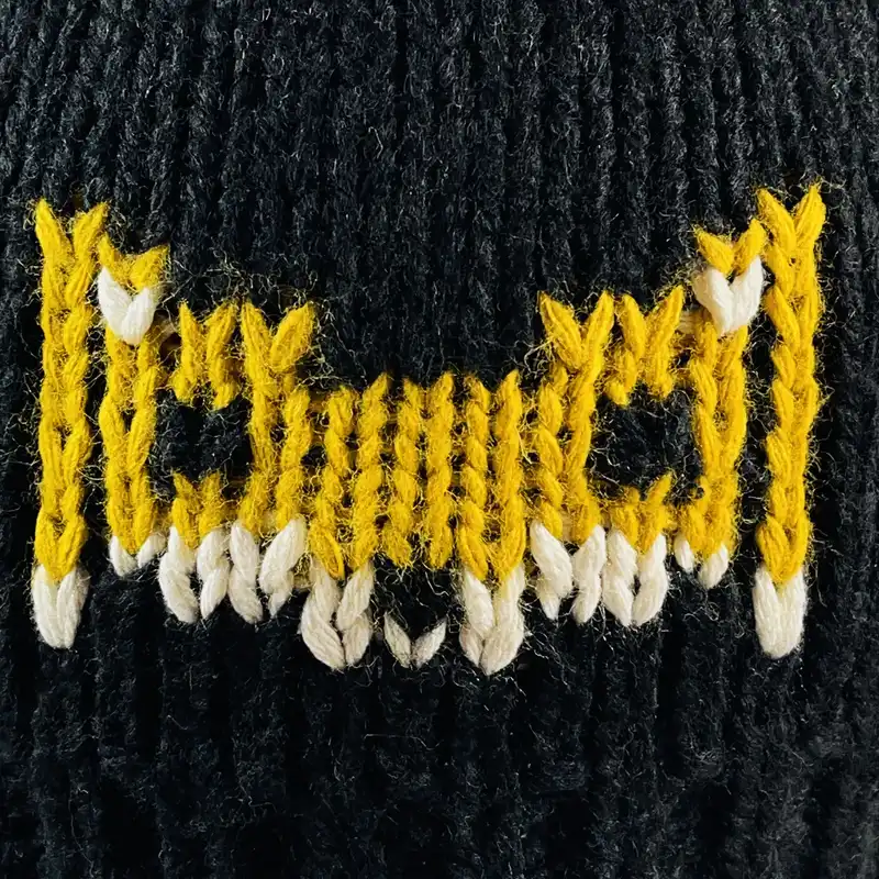 کلاه بافتنی بچگانه تارتن مدل 84021 رنگ مشکی