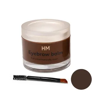 سایه ابرو اچ ام مدل Natural شماره 12 رنگ قهوه ای به همراه برس ابرو