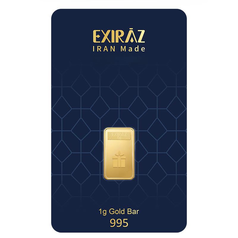 شمش طلا 995 عیار اکسیراز مدل هدیه 1 G