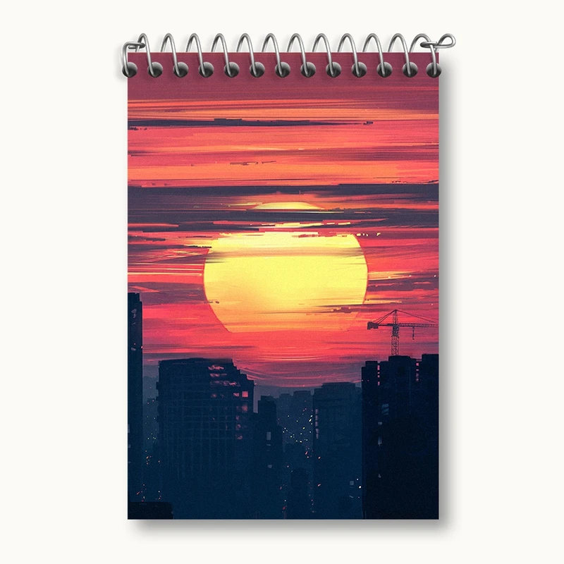 دفتر یادداشت 50 برگ خندالو مدل غروب کد F321