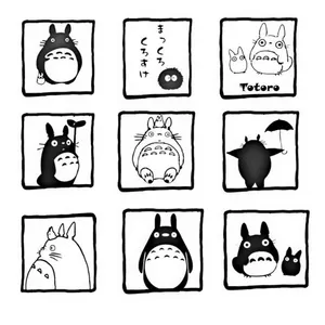 استیکر طرح my neighbour Totoro مجموعه 9 عددی