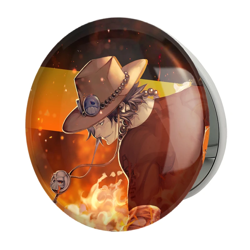 آینه جیبی خندالو طرح پورتگاس انیمه وان پیس One Piece مدل تاشو کد 17214 