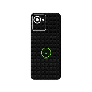 MAHOOT Minimal Power Button Cover Sticker for Realme C30s