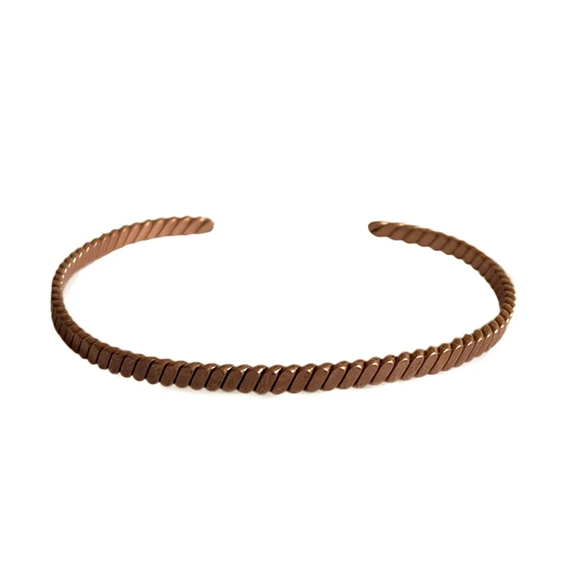 دستبند النگویی زنانه مدل مفتولی تخت کد JW613