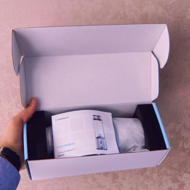 شیکر پاورولوجی مدل شارژی کد 126W Portable گنجایش 0.45 لیتر در ارزانترین فروشگاه اینترنتی ایران ارزان