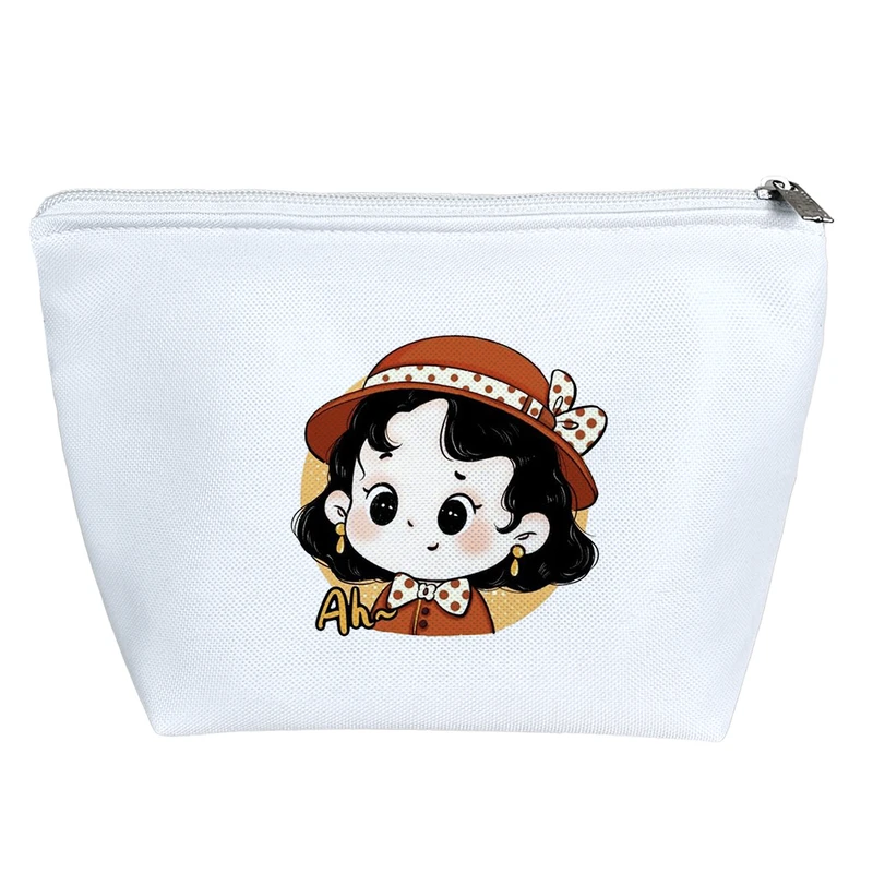 کیف لوازم آرایش دخترانه خندالو مدل دختر بامزه کد H912