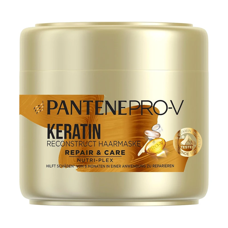 ماسک مو پنتن مدل Keratin Repire Gold حجم 300 میلی لیتر