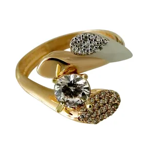 انگشتر طلا 18 عیار زنانه مدل SS111