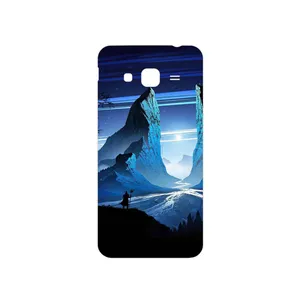 MAHOOT Blue Mountains Digital Art Cover Sticker for Samsung Galaxy J3 2016