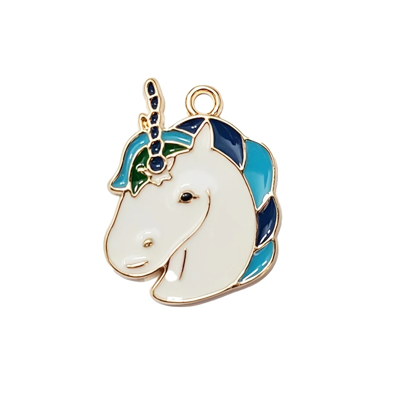 آویز گردنبند دخترانه مدل اسب تک شاخ کد 1-71