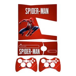 برچسب ایکس باکس 360 اسلیم توییجین وموییجین مدل Spiderman 01 مجموعه 4 عددی