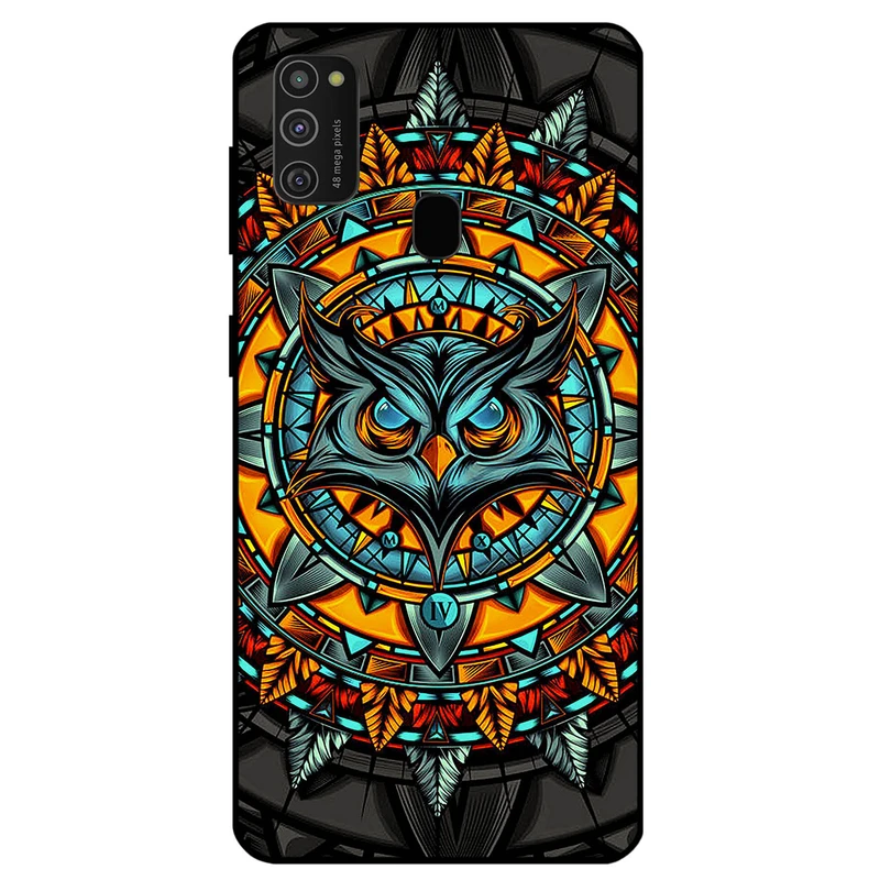 کاور مگافون طرح جغد مدل 1903 مناسب برای گوشی موبایل سامسونگ Galaxy M21 2021         