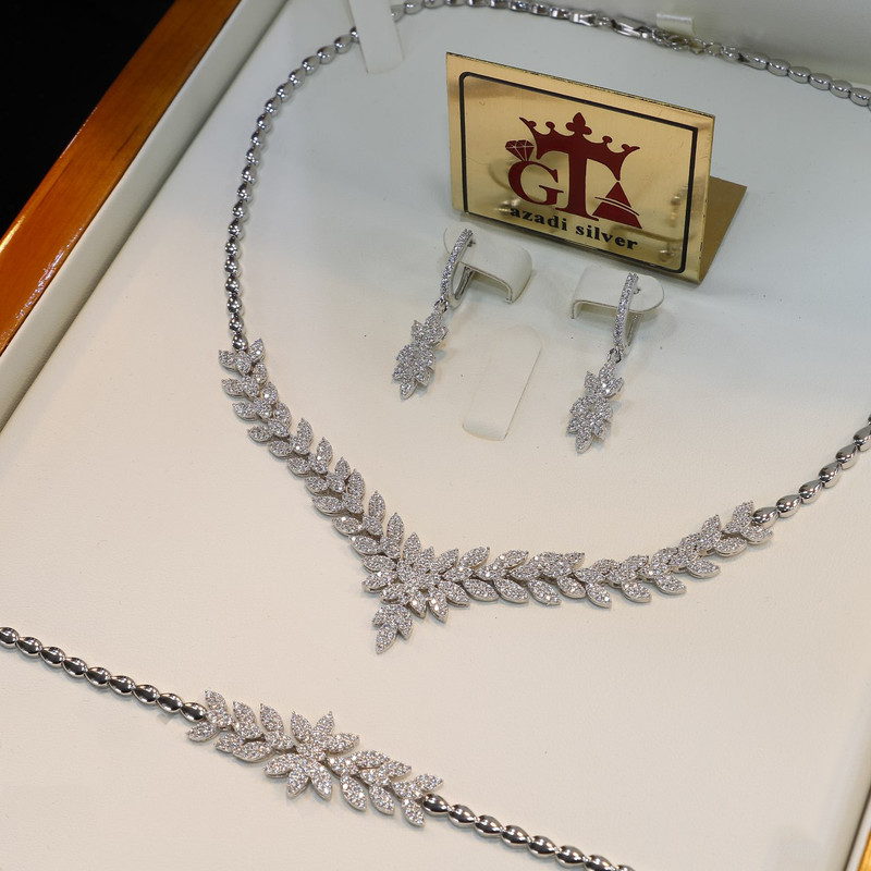 نیم ست نقره زنانه مدل 20010