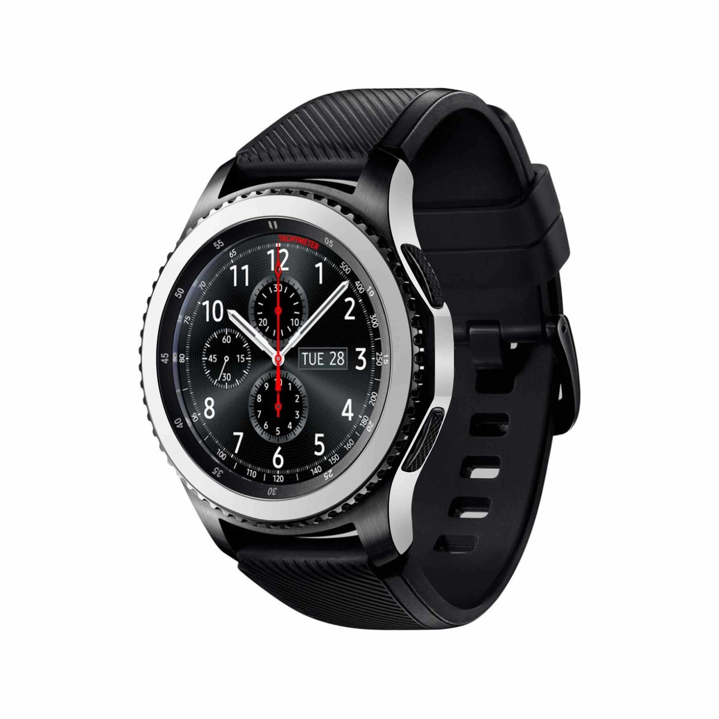 برچسب ماهوت طرح Matte-White مناسب برای ساعت هوشمند سامسونگ Galaxy Gear S3 Frontier