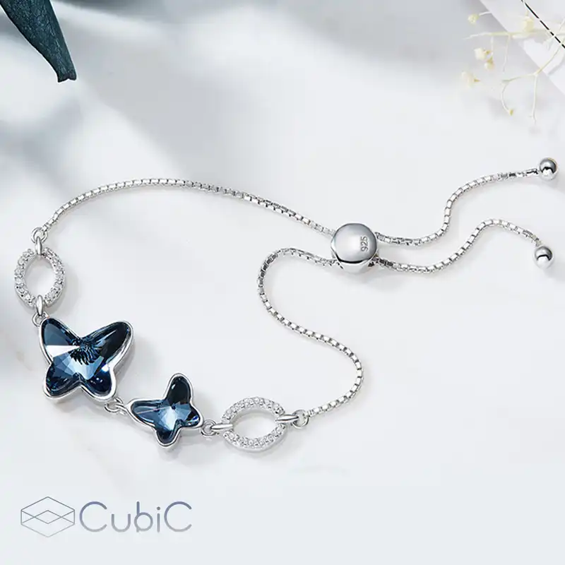 دستبند نقره زنانه کوبیک کد QB-2305