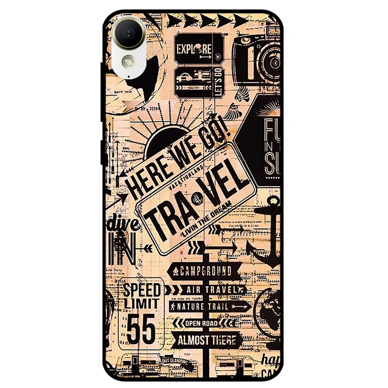 کاور مگافون طرح مسافرت مدل 8098 مناسب برای گوشی موبایل اچ تی سی Desire 10 LifeStyle