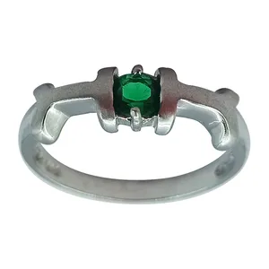 انگشتر نقره زنانه سلین کالا مدل زمرد ce-As255