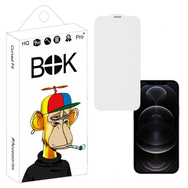 محافظ صفحه نمایش بوک طرح بی حاشیه مدل Silent Port مناسب برای گوشی موبایل اپل  Iphone 12 Pro max