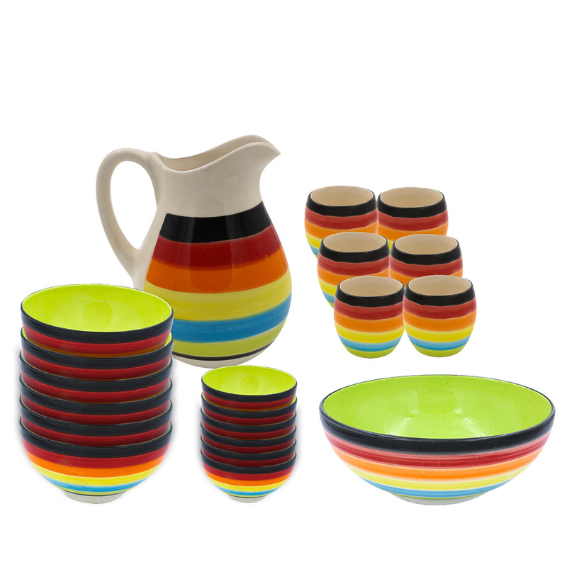 سرویس غذا خوری 40 پارچه سرامیکی مدل آیریس 