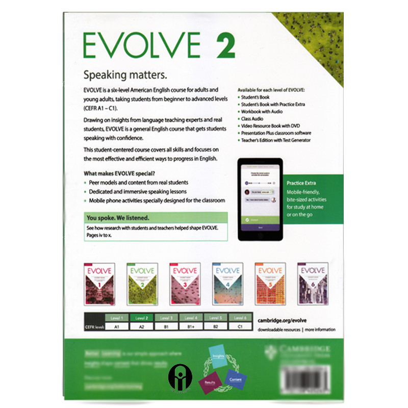 کتاب EVOLVE 2 اثر جمعی از نویسندگان انتشارات الوندپویان 2 جلدی کتاب EVOLVE 2 اثر جمعی از نویسندگان انتشارات الوندپویان 2 جلدی