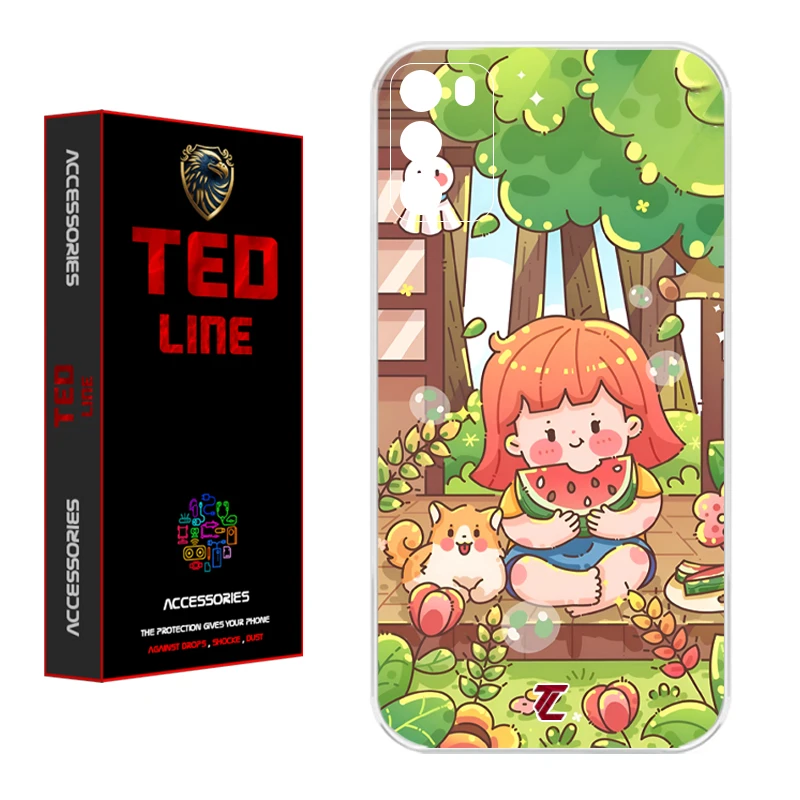 کاور تدلاین طرح دختر هندونه ای کد 1180 مناسب برای گوشی موبایل شیائومی Poco M3