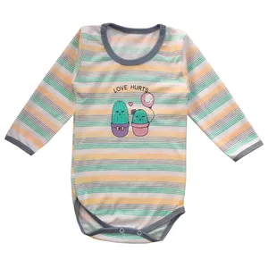 بادی آستین بلند نوزادی مدل کاکتوس کد 4008