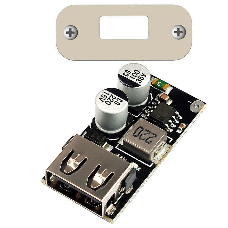 ماژول فست شارژ USB-A مدل QC3.0 به همراه قاب اختصاصی