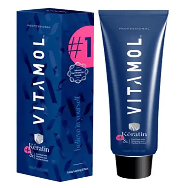 رنگ مو ویتامول سری natural شماره 3 حجم 120 میلی لیتر رنگ قهوه ای تیره