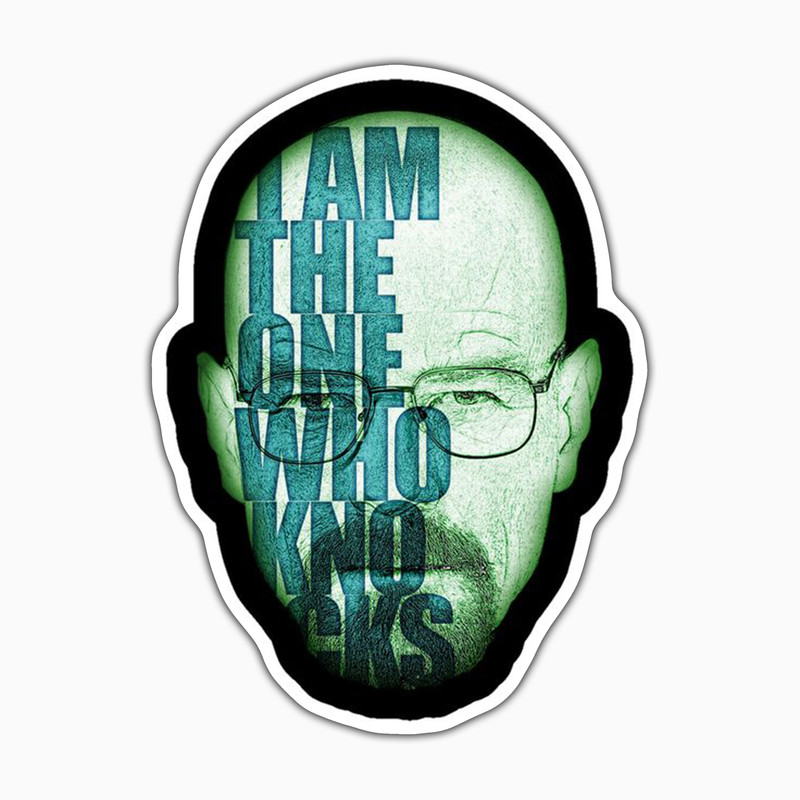 استیکر لپ تاپ و موبایل بووم طرح Walter White کد WR6