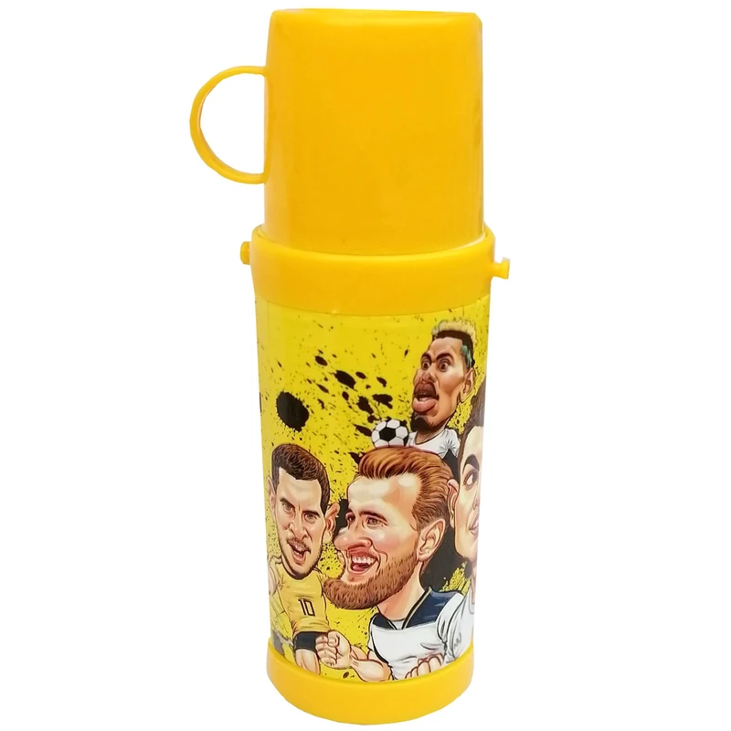 قمقمه کودک مدل ستارگان فوتبال کد ro22 گنجایش 0.4 لیتر