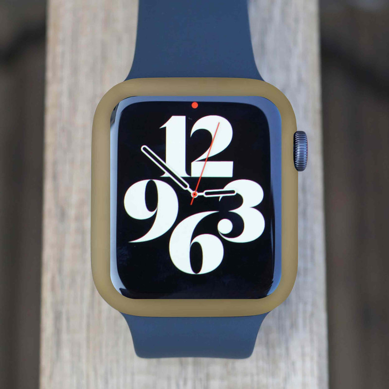 برچسب ماهوت طرح Matte-Gold مناسب برای اپل واچ Watch Se 40mm 2