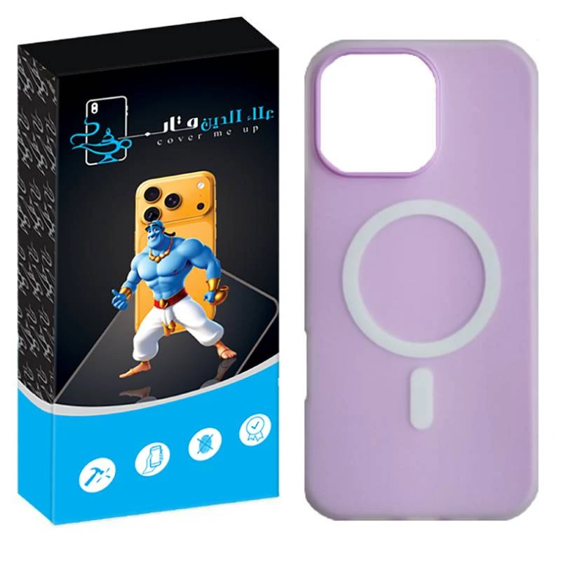 کاور علاالدین قاب مدل سیلیکیونی طرح پاستیلی مناسب برای گوشی موبایل اپل IPhone 16 Pro