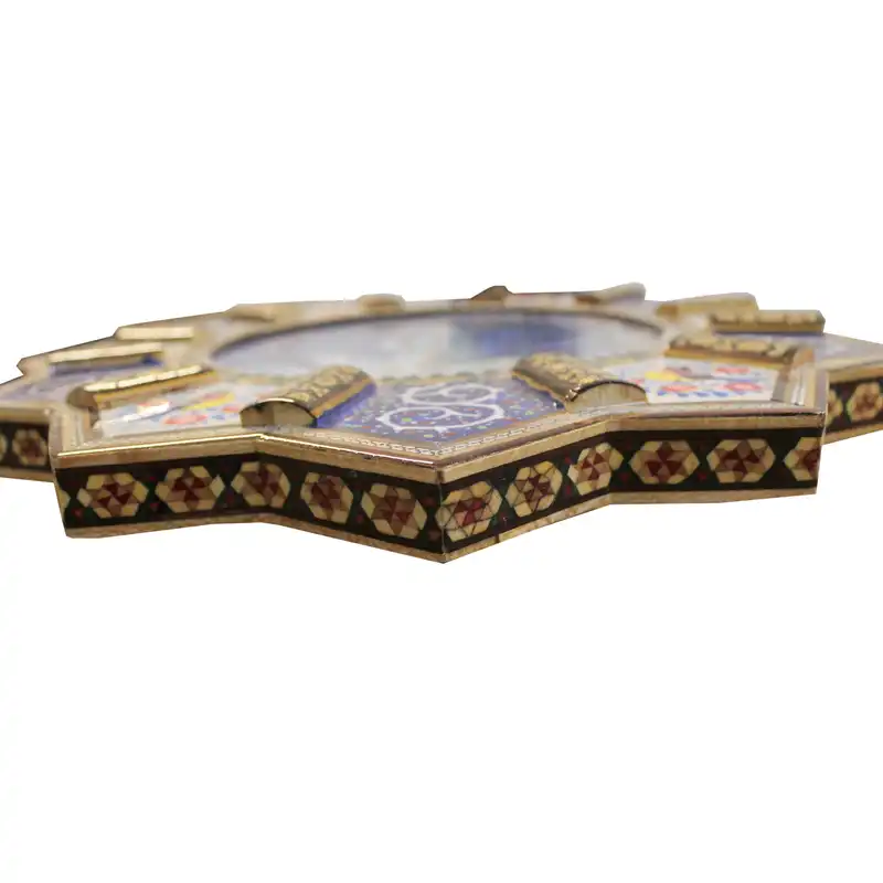 ساعت دیواری خاتم کاری مدل باران